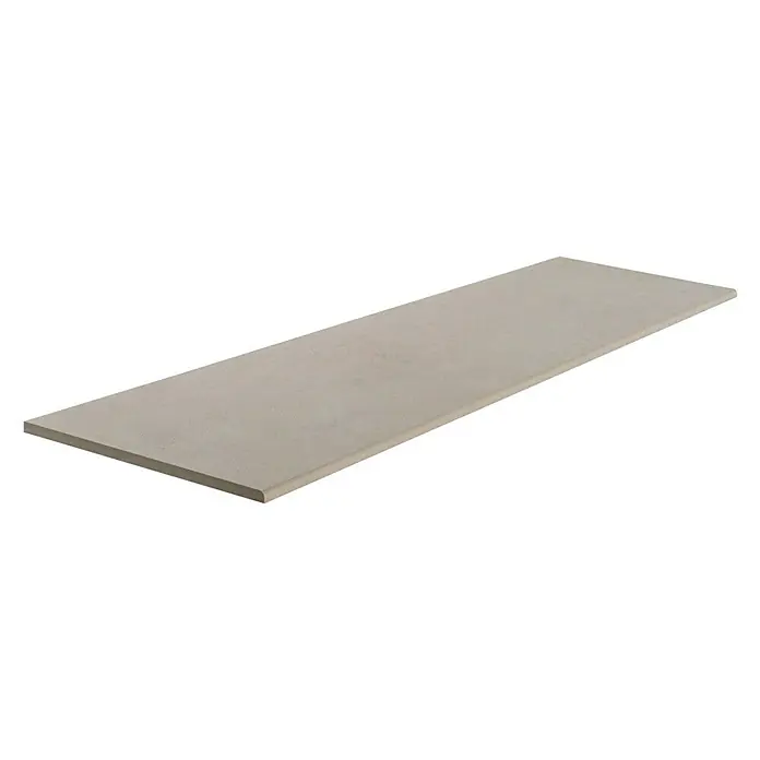 Art-Tec by Palazzo Stufen- & Abdeckplatte - 30 x 120 cm, Creme, Matt - Graue Arbeitsplatte aus Stein, ideal für Küchen oder Bäder, mit glatter Oberfläche und schlichtem Design für moderne Einrichtungen.