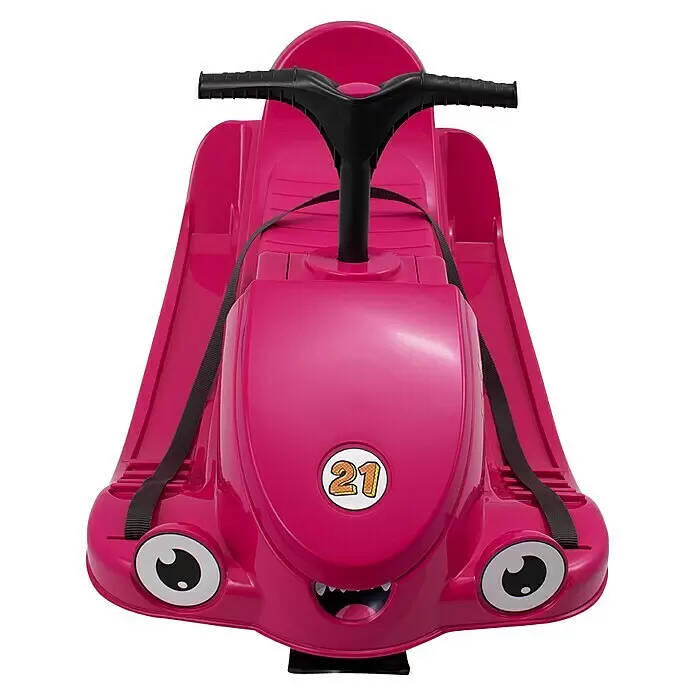 KHW Schlitten Snow Quad - L x B: 91 x 48 cm, Belastbarkeit: 30 kg, Kunststoff, Pink - Vorderansicht