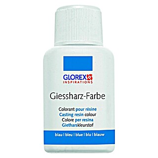 Glorex Flüssigfarbe Giessharz-Farbe (Blau, 20 ml)