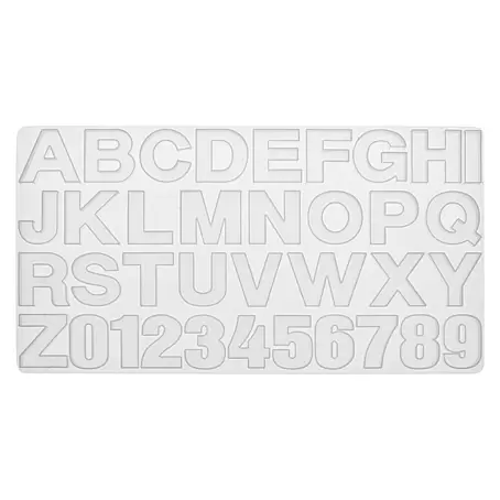 Glorex Gießform Buchstaben + Zahlen