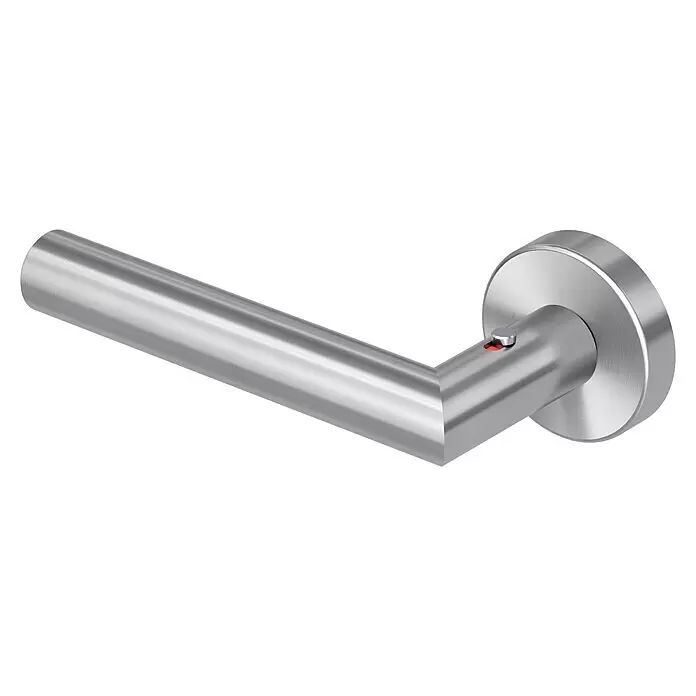 Diamond Doors Zimmertürgarnitur Moderna Smart2lock - Stärke Tür: 38 mm - 45 mm, Edelstahl, L-Form, Edelstahl matt, DIN Anschlag: Links, Passend für: Türen ohne Schlüssellochbohrung, Türen mit Schlüssellochbohrung benötigen zusätzlich eine Blindrosette - Diagonale Ansicht