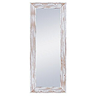 Espejo de pared DM (54 x 144 cm, Blanco decapado)
