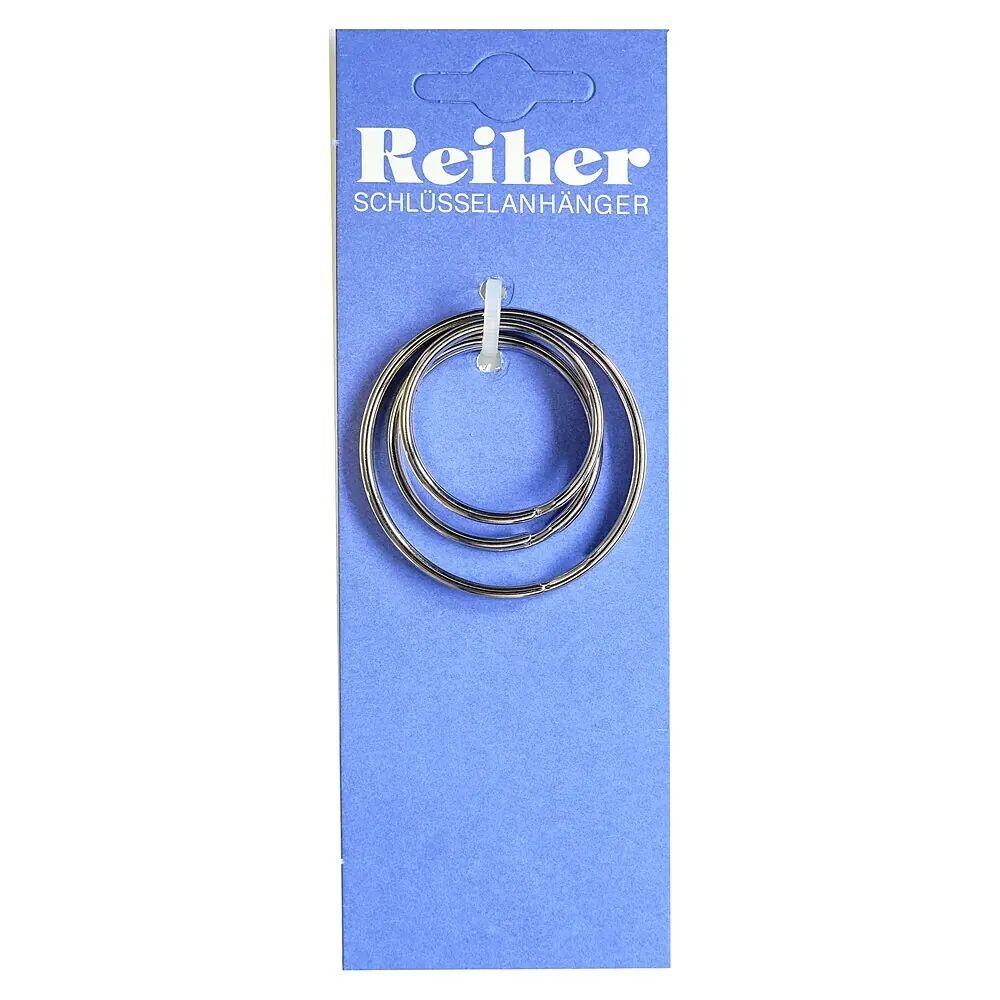 9er-Set Split-Ring Schlüsselanhänger – Verschiedene Größen Für Bastelprojekte