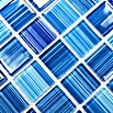 Mosaikfliese Quadrat Crystal CM 4285 (32,7 x 30,2 cm, Blau, Glänzend)