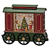 Konstsmide LED-Schneelaterne Wagon (Innen, Rot, 24 x 9 x 19,5 cm, Wagon mit Christbaum, Batteriebetrieben) | BAUHAUS