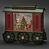 Konstsmide LED-Schneelaterne Wagon (Innen, Rot, 24 x 9 x 19,5 cm, Wagon mit Christbaum, Batteriebetrieben) | BAUHAUS