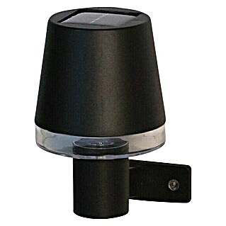 Luxform Cala D'Or Aplique solar LED para exterior (Sensor crepuscular, Plástico, Blanco cálido, Negro)