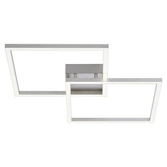Just Light Lola LED-Deckenleuchte Maxi (25 W, L x B x H: 63 x 63 x 8,5 cm, Silber, RGBW) | BAUHAUS