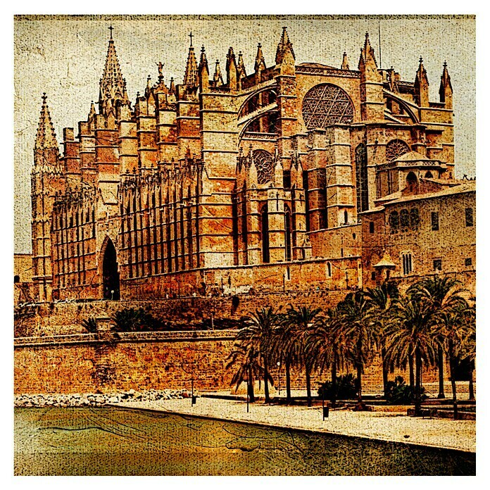 Cuadro Catedral Mallorca (Catedral Mallorca, 40 x 40 cm) BAUHAUS