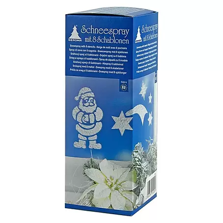 Spezialspray Schneespray mit 8 Schablonen
