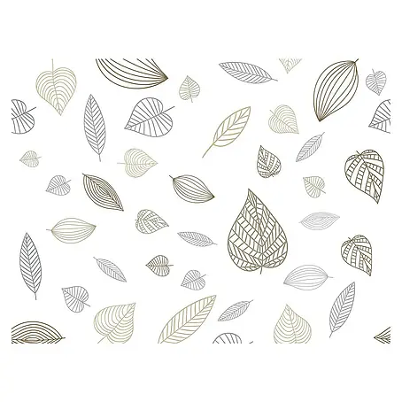 Papel pintado de vinilo Hojas