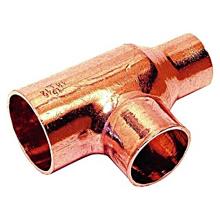 T de cobre reductora (Diámetro: 15 mm, Características del diseño: 15 x 12 x 15 mm)
