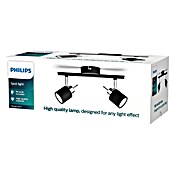 Philips Regleta Meranti (70 W, L x An x Al: 8 x 27,4 x 15,5 cm, Negro, GU10, 2 ud.) | BAUHAUS