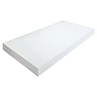 Encimera para lavabo Solid Surface (70,5 x 46 x 1,3 cm, Blanco)