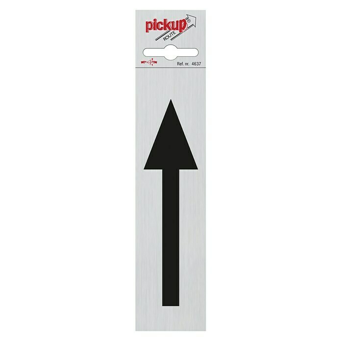 Pickup Etiket met symbool (Motief: Pijl rechts, l x b: 165 x 44 mm)