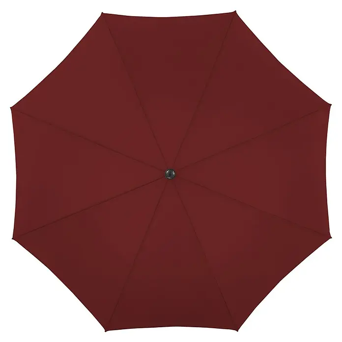 Doppler Active Marktschirm rund Green Edition - Bordeaux, Durchmesser Bespannung: 208 cm - Nahaufnahme eines weinroten Sonnenschirms, der idealen Schatten spendet und vor der Sonne schützt. Perfekt für Terrasse und Garten.