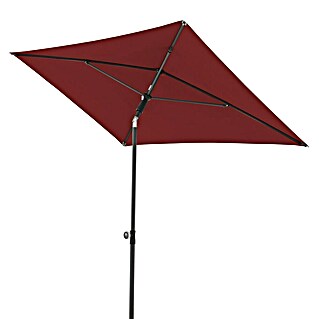 Doppler Active Marktschirm Green Edition (Bordeaux, Bespannungsmaß (L x B): 120 x 200 cm)