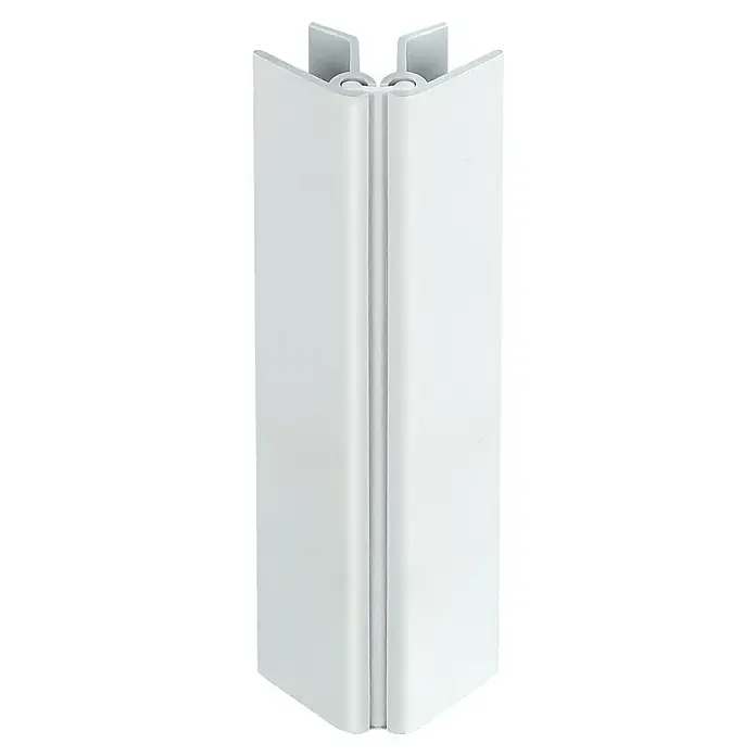 Perfil esquinero regulable - L x An x Al: 3,95 m x 32 mm x 145 mm, Apto para: Escurreplatos, PVC, Blanco - Un perfil de sellado de ducha angular blanco para un cierre hermético, que ofrece un acabado limpio y estético. Evita las fugas de agua.
