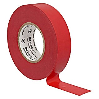 3M Cinta aislante de PVC Temflex 155 (20 m x 19 mm, Rojo)