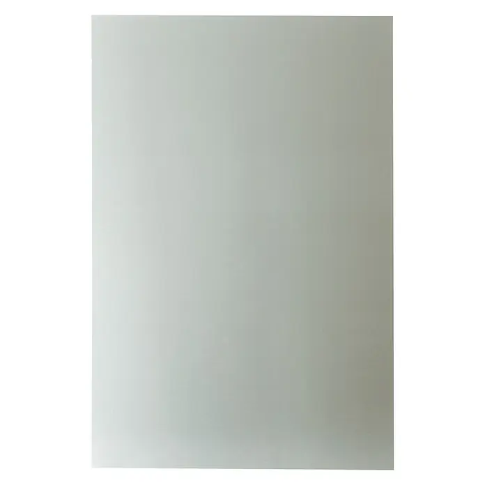 Panel de aluminio y composite Aluminio Cepillado - 120 cm x 80 cm x 3 mm, Aluminio, Plateado - Una hoja de papel gris claro en un tono neutro, ideal para aplicaciones versátiles de impresión y escritura en la oficina o en casa.