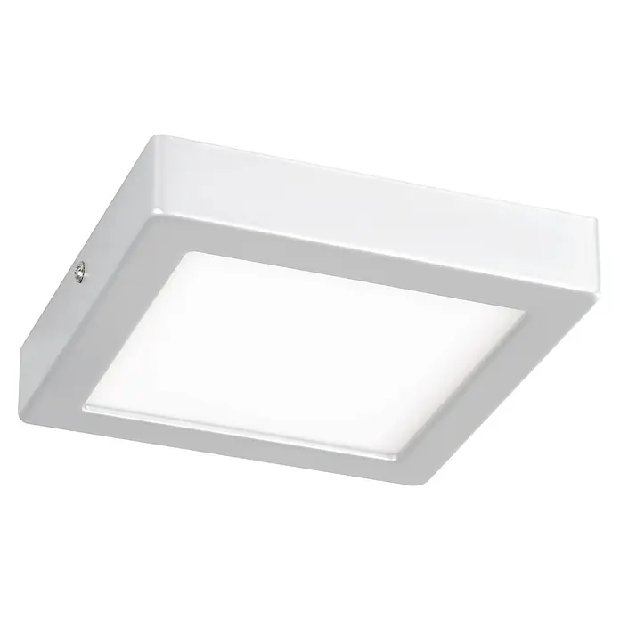 Eglo LED-Deckenleuchte Idun - 9,5 W, L x B x H: 3 x 17 x 17 cm, Silber, Neutralweiß - Quadratische LED-Deckenleuchte in Weiß, ideal für moderne Innenräume. Energiesparend und langlebig für eine optimale Beleuchtung.