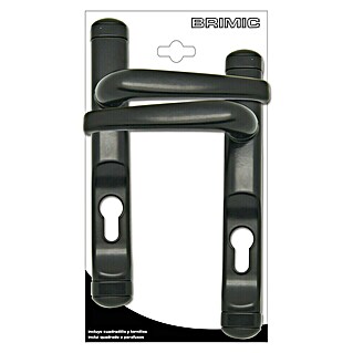 Micel Brimic Conjunto de picaporte 6824 (Aluminio, Negro)