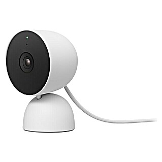 Google Nest Innenkamera Cam Wired (1.920 x 1.080 Pixel (Full HD), Schnee, Erfassungswinkel: 135 °)