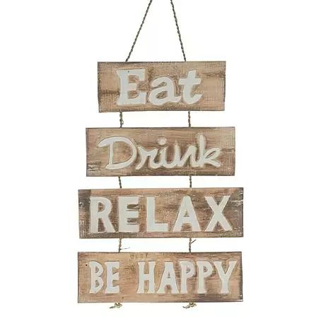 Wandobjekt Holzschild