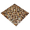 Mosaikfliese Quadrat Crystal Mix XCM M790 (30 x 30 cm, Beige, Glänzend)