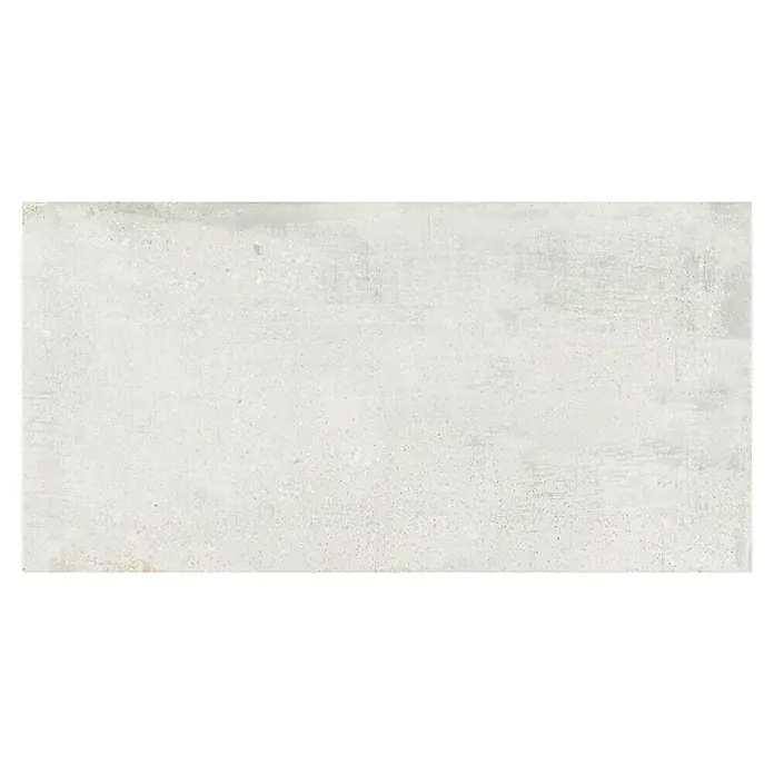 Feinsteinzeugfliese Bond - 60 x 120 cm, Weiß, Matt - Helle Betonplatte mit subtilen Texturen, ideal für moderne Innenräume, die eine schlichte und doch stilvolle Optik wünschen.