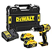 DeWalt XR 18V Taladro atornillador percutor de batería DCD709M2T (18 V, 2 baterías, 4 Ah, 65 Nm) | BAUHAUS