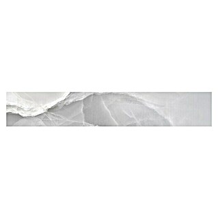 Sockelfliese Palace Grey (10 x 60 cm, Hellgrau, Glänzend)