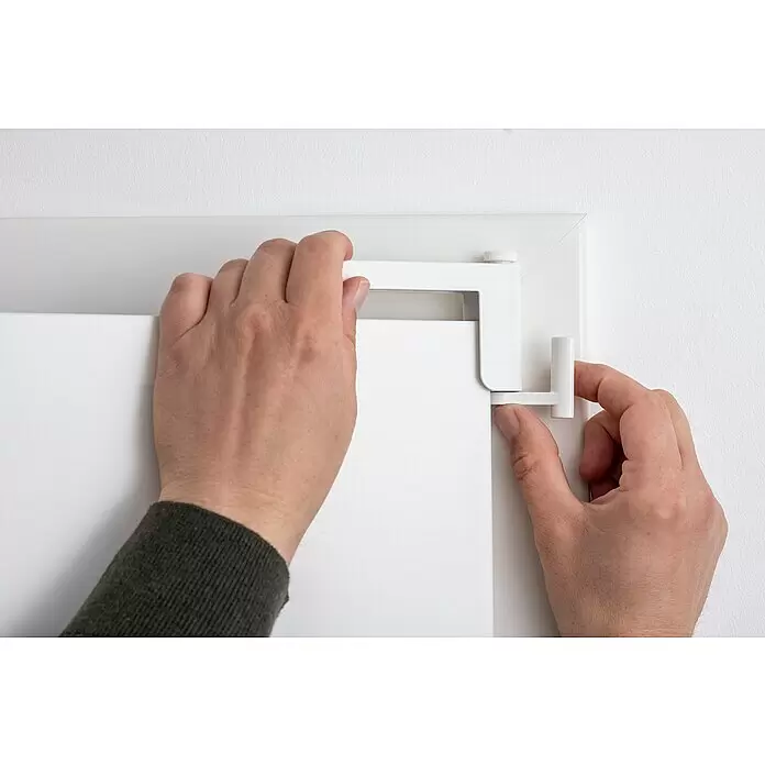 Abus Türschließer 2603 - Geeignet für: Innentüren, L x B: 125 x 70 mm, Links/Rechts, Weiß - Anwendungsbeispiel