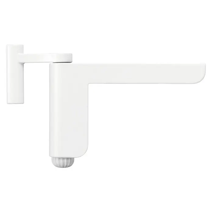 Abus Türschließer 2603 - Geeignet für: Innentüren, L x B: 125 x 70 mm, Links/Rechts, Weiß - Weiße, rechtwinklige, verstellbare Halterung, ideal zur Befestigung von Gegenständen. Ihre Vielseitigkeit macht sie zu einer praktischen Lösung.