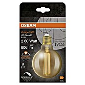 Osram LED-Lampe Vintage Edition 1906 Globe-Form E27 (Durchmesser: 9,5 cm, E27, Dimmbar, Warmweiß, 806 lm, 8,8 W) | BAUHAUS