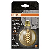 Osram LED-Lampe Vintage Edition 1906 Globe-Form E27 (Durchmesser: 9,5 cm, E27, Dimmbar, Warmweiß, 420 lm, 4,8 W) | BAUHAUS