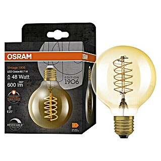 Osram LED-Lampe Vintage Edition 1906 Globe-Form E27 (Gold, 7 W)