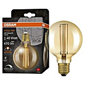 Osram LED-Lampe Vintage Edition 1906 Globe-Form E27 (Durchmesser: 9,5 cm, E27, Dimmbar, Warmweiß, 470 lm, 5,9 W) | BAUHAUS