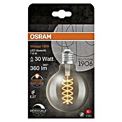 Osram LED-Lampe Vintage Edition 1906 Globe-Form E27 (Durchmesser: 9,5 cm, E27, Dimmbar, Warmweiß, 360 lm, 7,8 W) | BAUHAUS