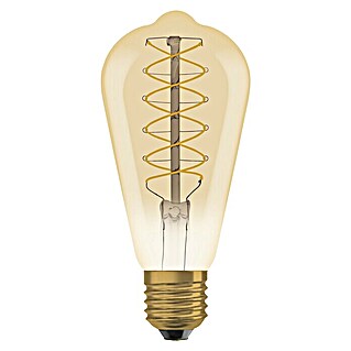 Osram LED-Lampe Vintage Edition 1906 Birnenform E27 (E27, 4,8 W, 420 lm, Gold)