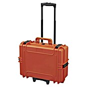 Wasserdichter Koffer MAX505TR (L x B x H: 555 x 445 x 258 mm, Mit Würfelschaumstoffeinlage, Ausziehbarer Trolley, Orange, Kunststoff) | BAUHAUS