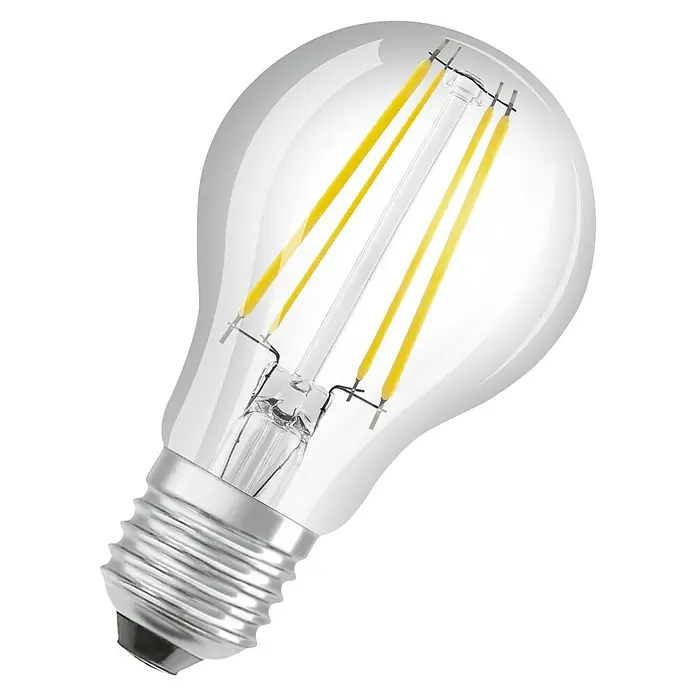 Ledvance LED-Lampe Glühlampenform E27 klarE27, Nicht Dimmbar, Warmweiß, 840 lm, 4 W