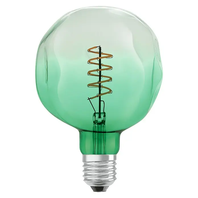 Osram LED-Lampe Vintage Edition 1906 Globe-Form E27 - E27, Dimmbar, Warmweiß, 180 lm, 4,5 W - Dekorative grüne LED-Glühbirne mit gewundenem Glühfaden für eine stimmungsvolle Beleuchtung in jedem Raum.