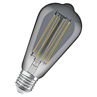 Osram LED-Lampe Vintage Edition 1906 Birnenform (E27, 11 W, 500 lm, Grau)