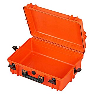 Wasserdichter Koffer MAX505 (L x B x H: 555 x 428 x 211 mm, Kunststoff, Ohne Schaumstoffeinlage, Orange)