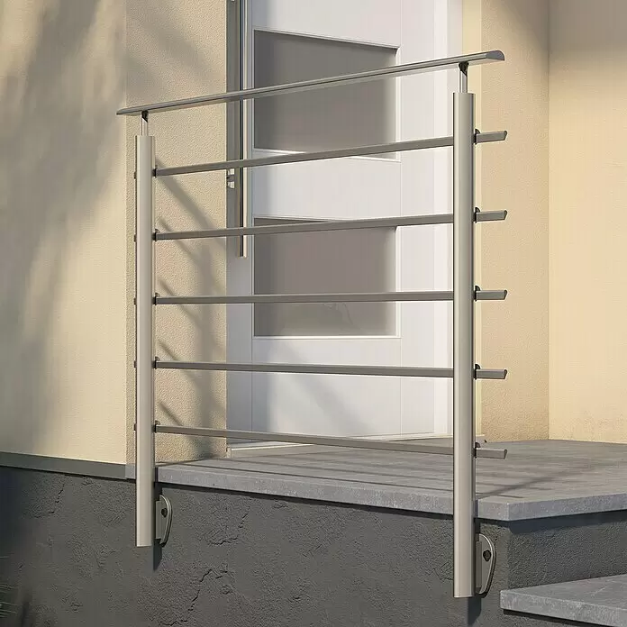 Dolle Geländer-Set PS 201 - Seitenmontage, Aluminium, Dark Grey, Länge: 150 cm - Stimmungsaufnahme
