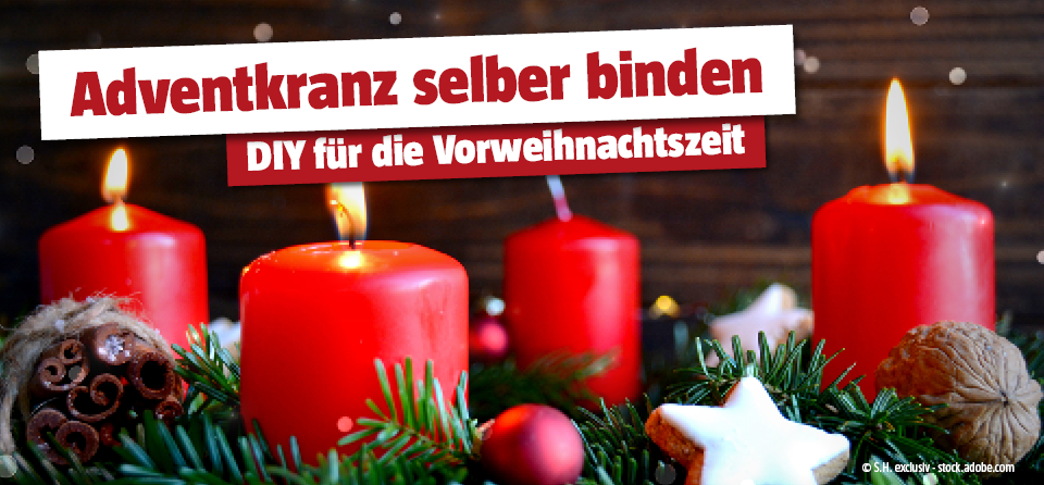 Adventskranz selber basteln