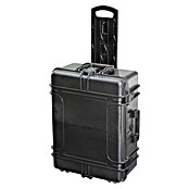 Wasserdichter Koffer MAX620TR (L x B x H: 687 x 528 x 376 mm, Ohne Schaumstoffeinlage, Ausziehbarer Trolley, Schwarz, Kunststoff) | BAUHAUS