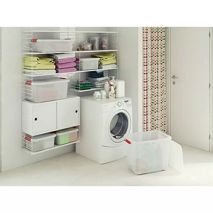 KIS Aufbewahrungsbox K LATCH - L x B x H: 39 x 29 x 18 cm, Transparent - Stimmungsaufnahme