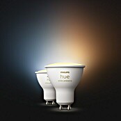 Philips Hue LED-Leuchtmittel-Set White Ambiance (GU10, 5 W, Einstellbare Farbtemperatur, Dimmbar, 2 Stk.)